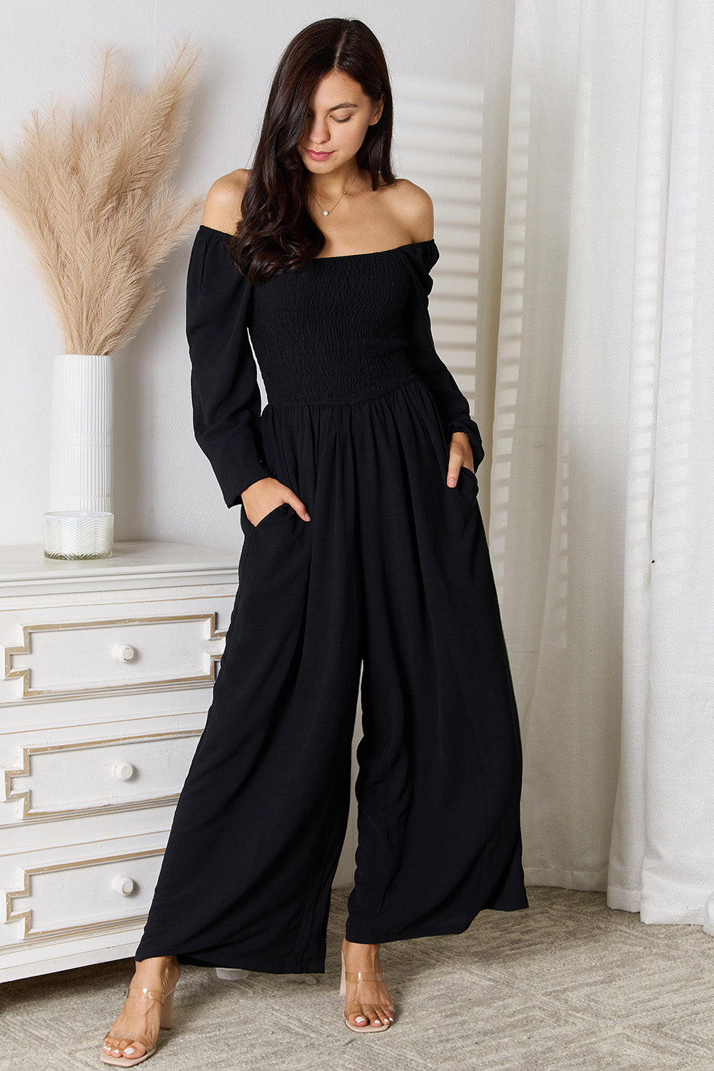 Move with Grace Jumpsuit - Black