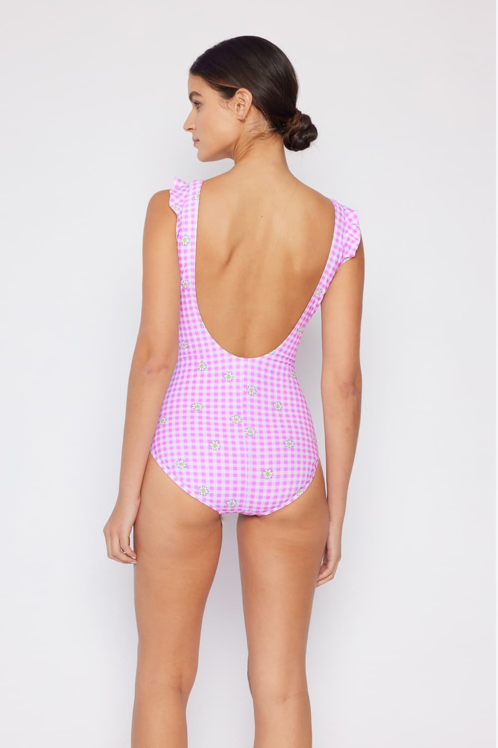 Paisley Wrap 1 Piece Swimsuit - Carnation Pink