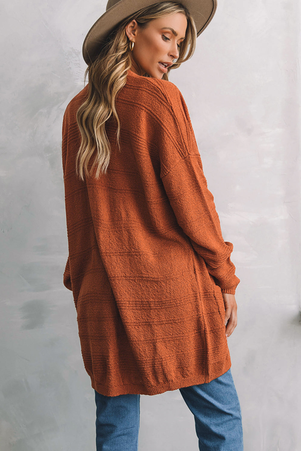 Darling Textured Cardigan - Caramel