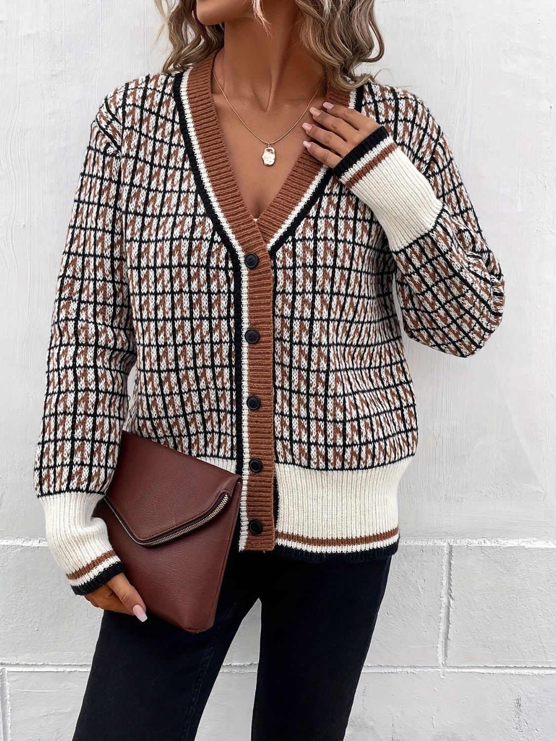 On The Wake Up Plaid Cardigan