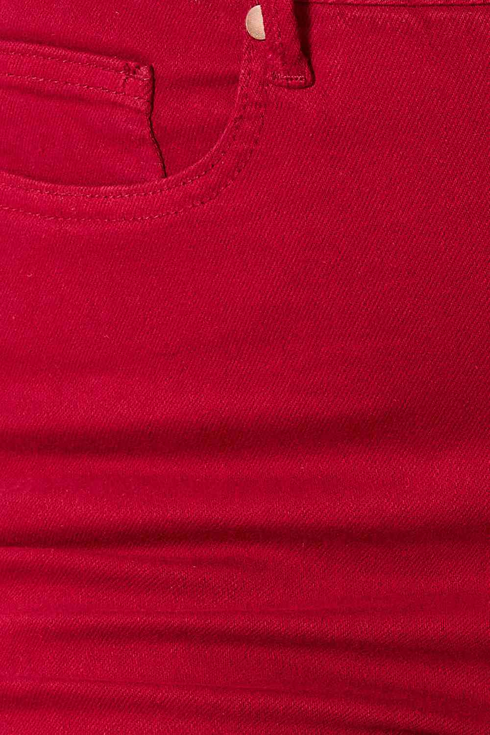 Ember High Waist Tummy Control Skinny Jeans - Scarlet