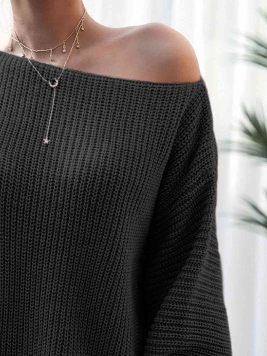 Cold Shoulder Sweater Dress