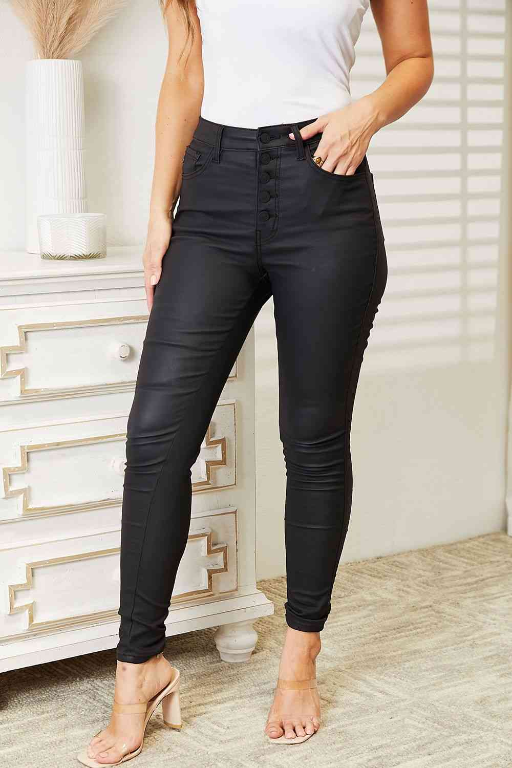 BOLD High Rise Skinny Jeans - Black