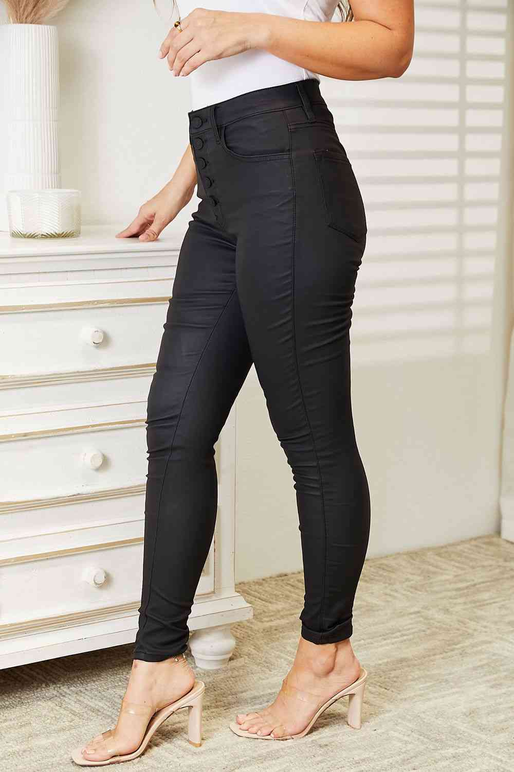 BOLD High Rise Skinny Jeans - Black