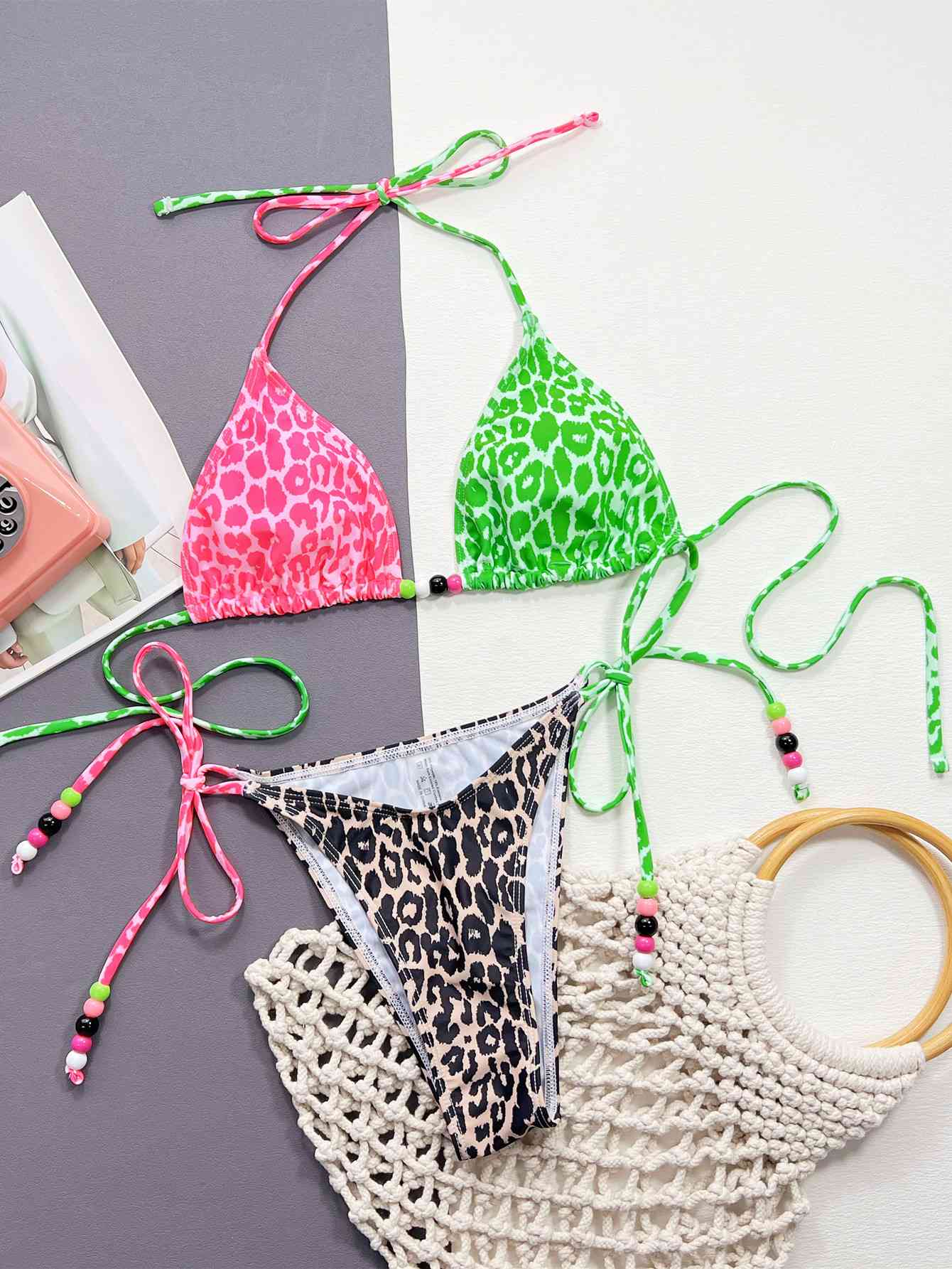 High Speed 2 Piece Bikini Set - Leopard
