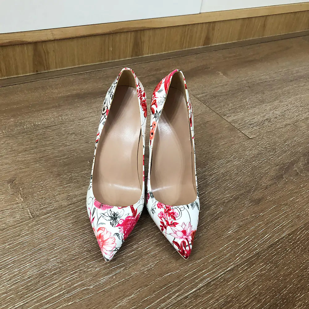 Flowers Stiletto Pumps - Floral