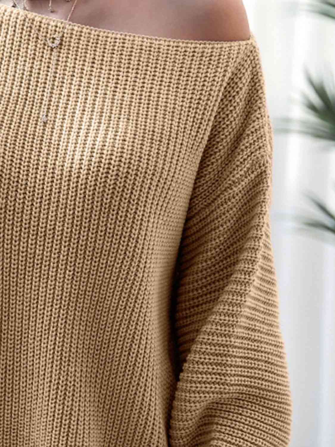 Cold Shoulder Sweater Dress