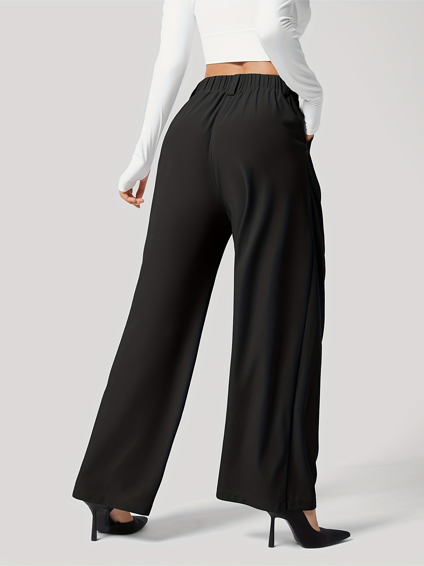 Keep Quiet Wide Leg Business Pants