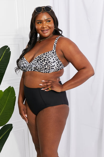 Double Dipping 2 Piece Bikini - Leopard