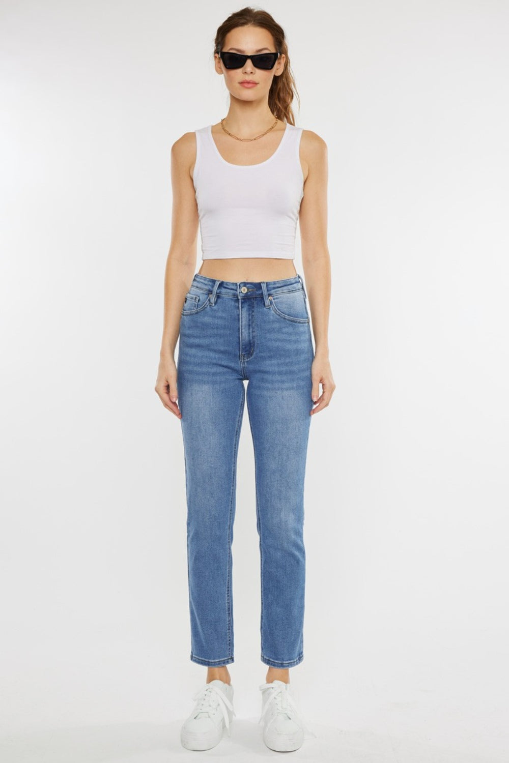 Vintage Charm High Waist Jeans