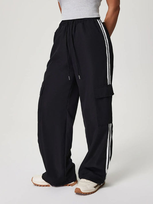 Throwback Drawstring Wide Leg Sweatpants