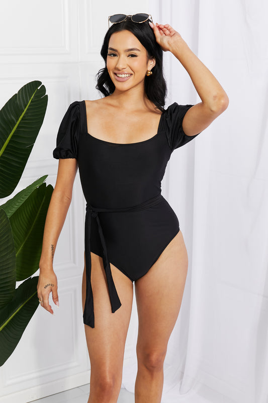 Chic In The Sand 1 Piece Swimsuit - Black