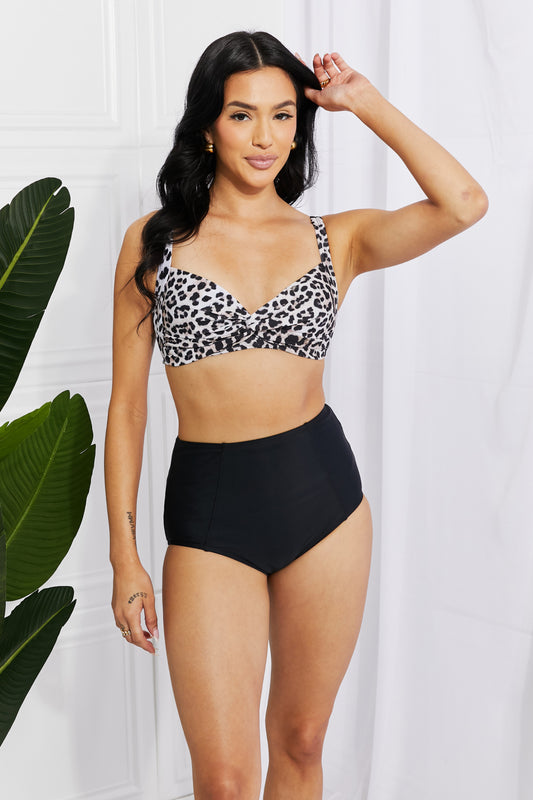 Double Dipping 2 Piece Bikini - Leopard