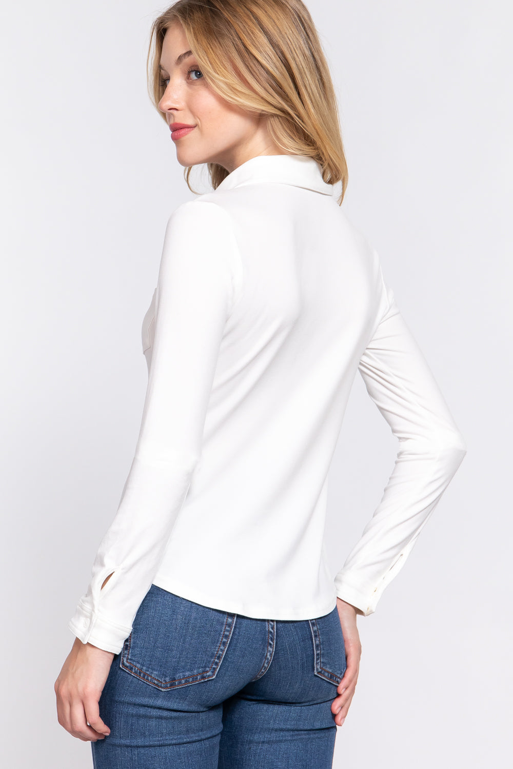 Imagination Long Sleeve Top - White