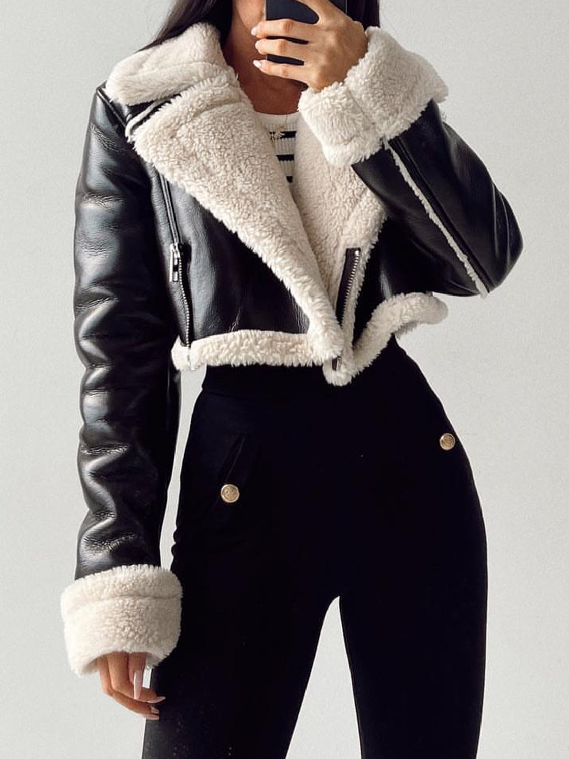 Ashley Plush Cropped Jacket