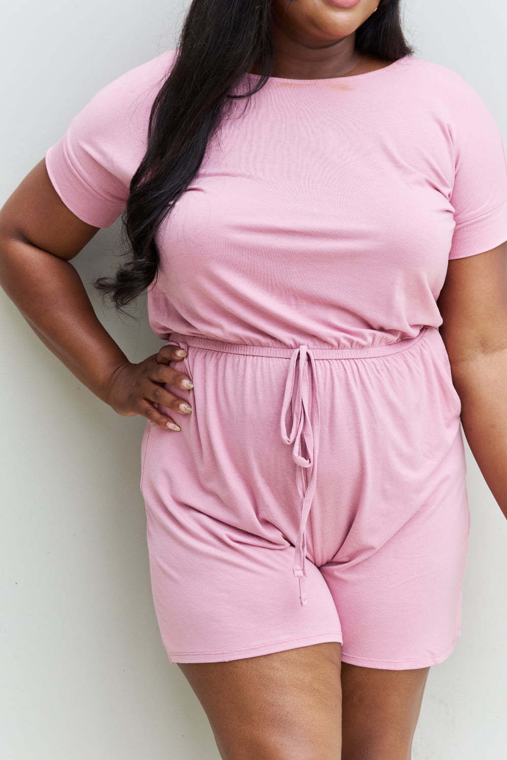 Credence Romper - Light Carnation Pink