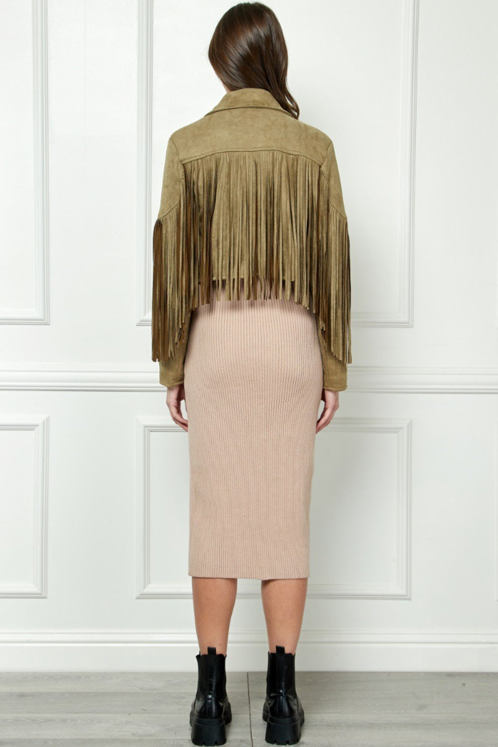 KARTER Suede Fringe Jacket