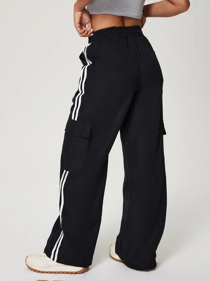 Throwback Drawstring Wide Leg Sweatpants