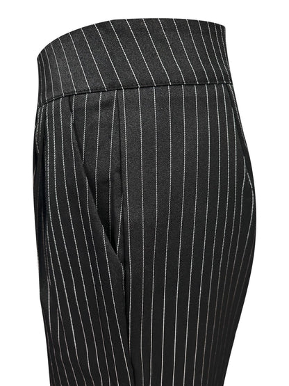 121 Striped Wide Leg Business Pants