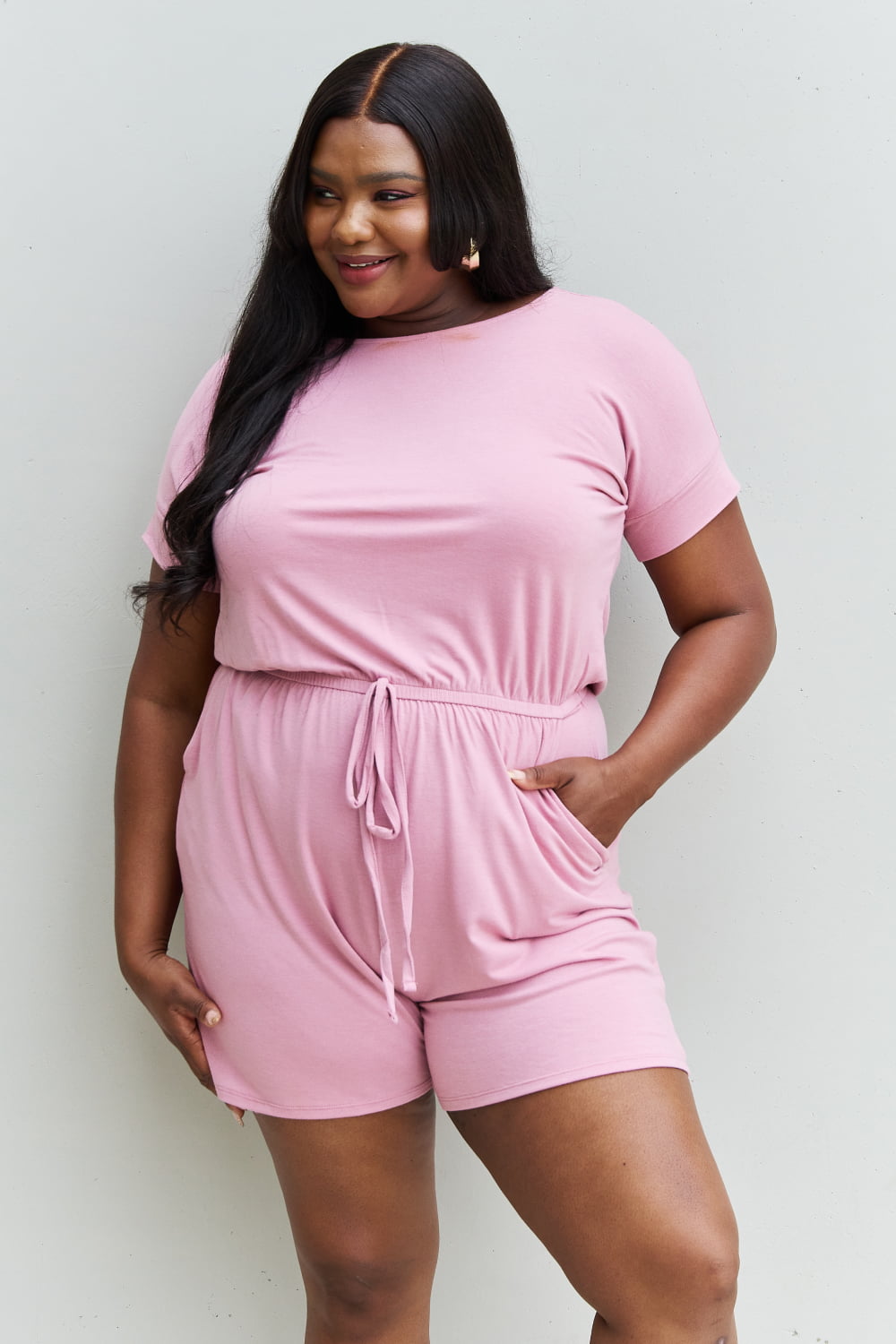 Credence Romper - Light Carnation Pink