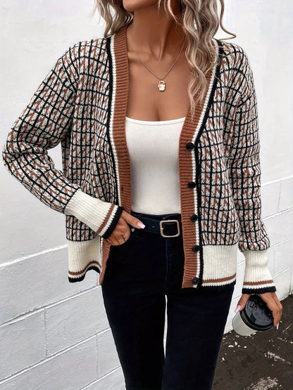 On The Wake Up Plaid Cardigan