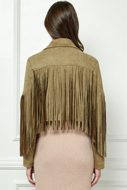 KARTER Suede Fringe Jacket