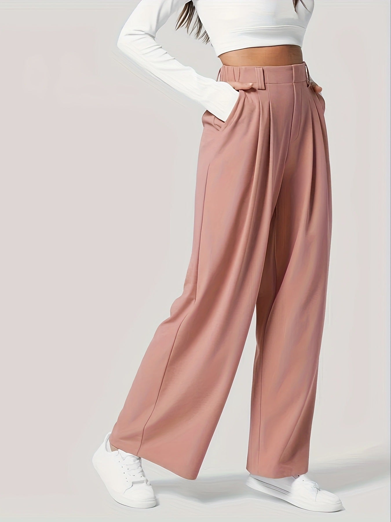 Keep Quiet Wide Leg Business Pants