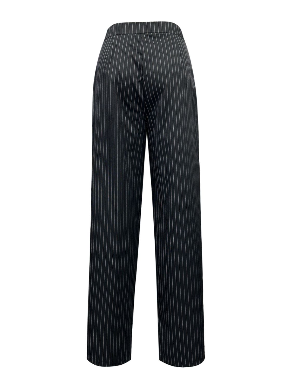 121 Striped Wide Leg Business Pants