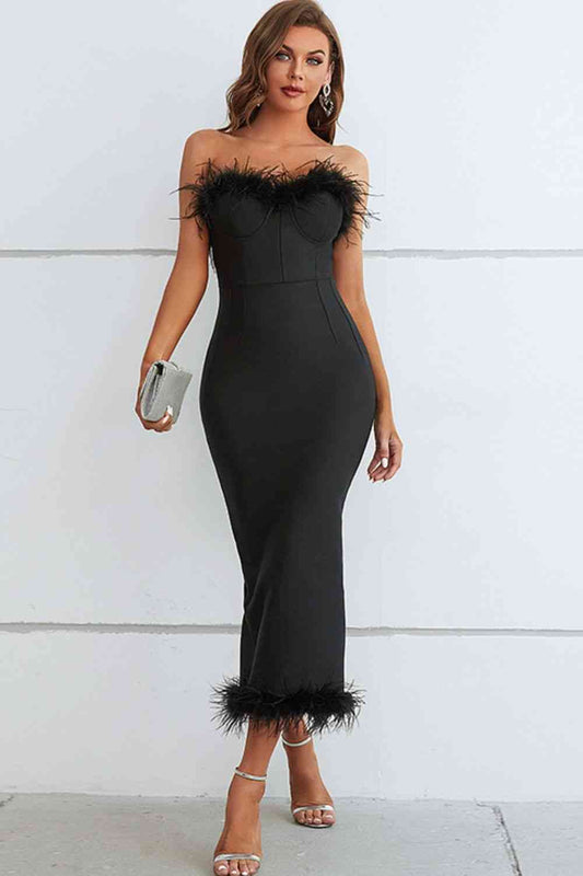 Promises Strapless Evening Dress - Black