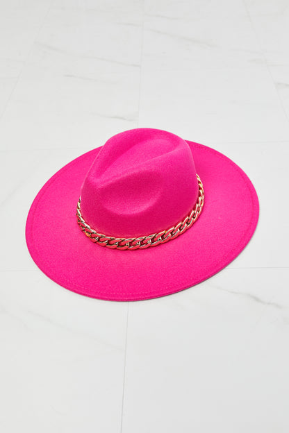 No Promises Fedora Hat - Hot Pink