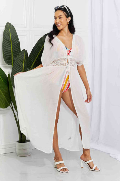 Sun Goddess Maxi Cover Up - White