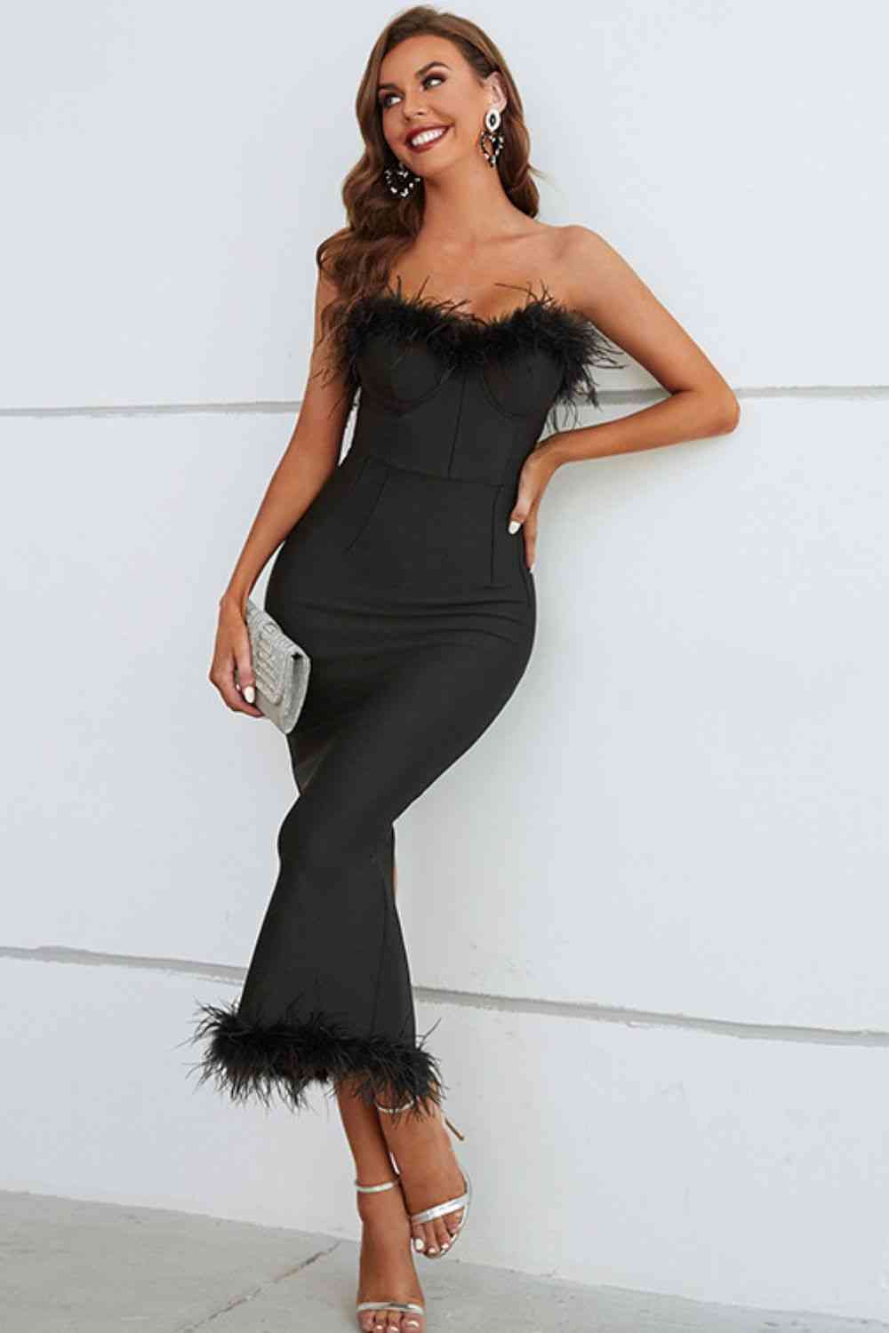 Promises Strapless Evening Dress - Black