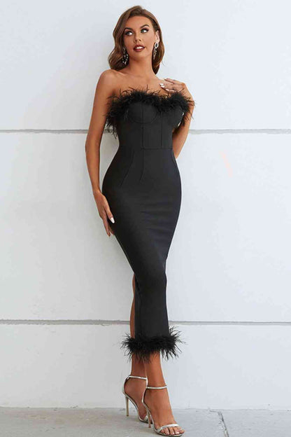 Promises Strapless Evening Dress - Black