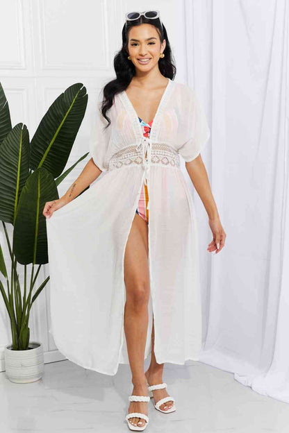 Sun Goddess Maxi Cover Up - White