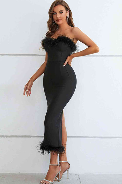 Promises Strapless Evening Dress - Black