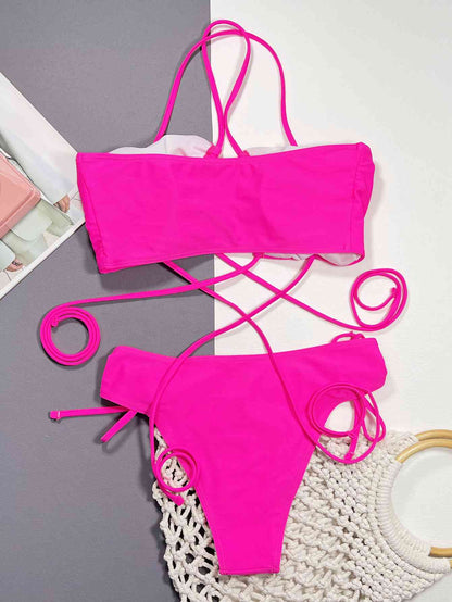 Barbie 2 Piece Bikini Set - Hot Pink