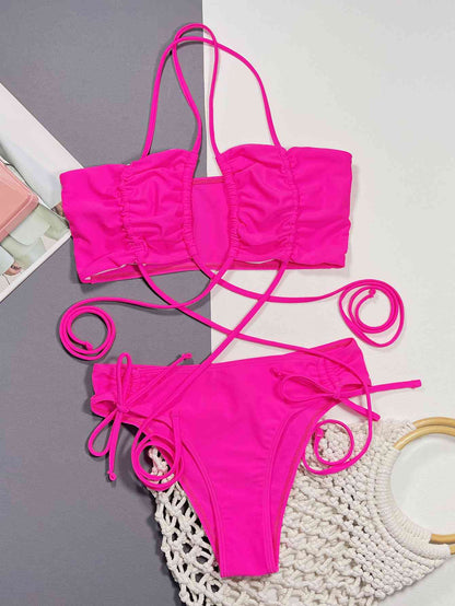 Barbie 2 Piece Bikini Set - Hot Pink