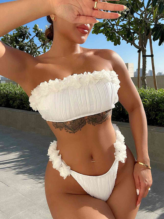 Heaven 2 Piece Bikini Set - White