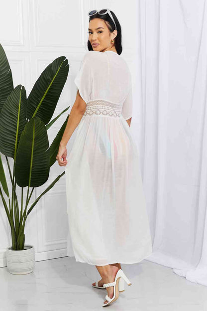 Sun Goddess Maxi Cover Up - White