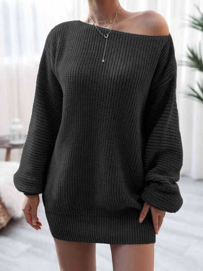 Cold Shoulder Sweater Dress