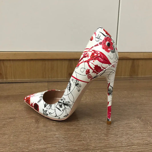 Flowers Stiletto Pumps - Floral